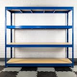 BiGDUG Heavy Duty Garage Shelving Unit 4 Tier 600kg per Shelf 2400kg Bay view 3