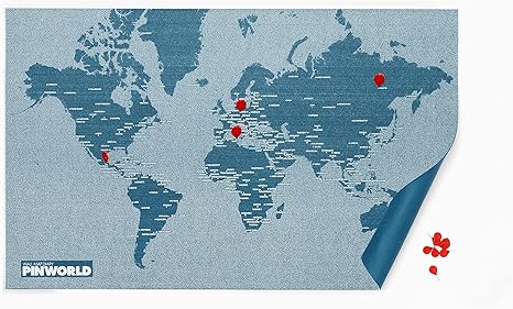 Amazon Pin Map ピン マップ Mini World 世界地図 アートフレーム ポスター オンライン通販