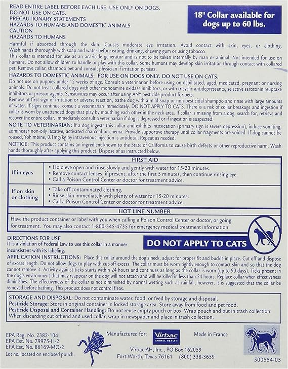 Virbac preventic tick collar Clearance