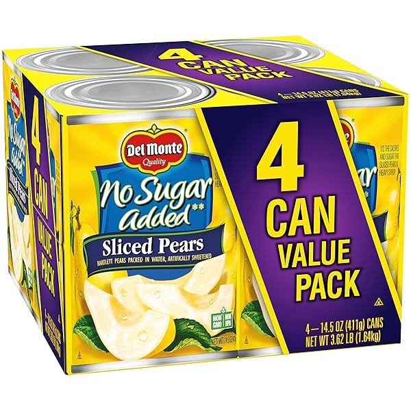 DEL MONTE NO SUGAR ADDED SLICED BARTLETT PEARS,...