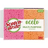 ocelo Cel-O Cellulose Sponges, 4 Count (Colors may vary)