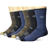 Columbia Men's Moisture Control Quarter Crew Socks 6-Pack