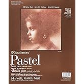 Strathmore 400 Series Tape Bound Pastel Pad, 80 lb. Textured Surface, 11 X 14 inches, Assorted Colors, 24 Sheets (403-11)