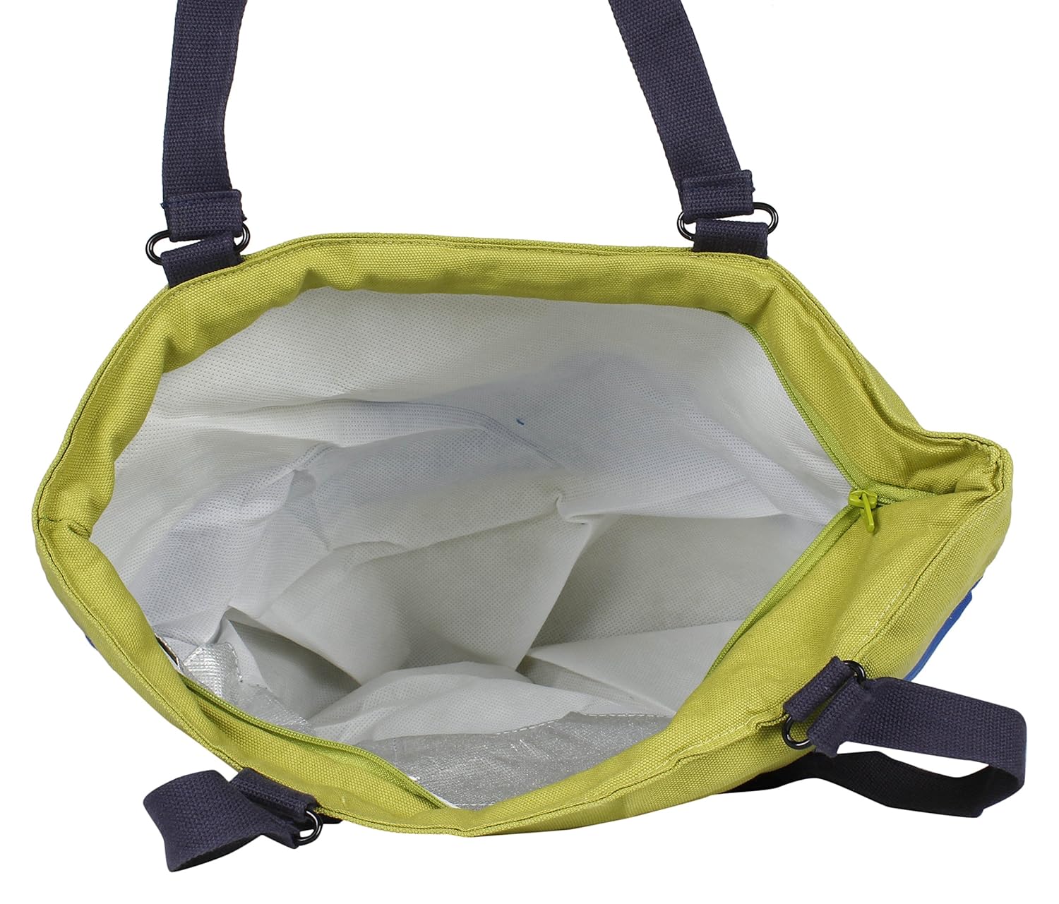 bharat impex multicolor stripe women's tote bag