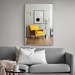CAVINHOME Rectangle Bathroom Mirror with Rounded