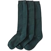 Jefferies Socks Girls 2-6X School Uniform Knee High 3 Pair Pack