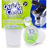 Quick &amp; Clean [6-Pack] Keurig Cleaning Pods - K Cup Cleaner Pod For Keurig - 2.0 Coffee Machine Compatible, Removes Stains, Non-Toxic and Eco-Friendly