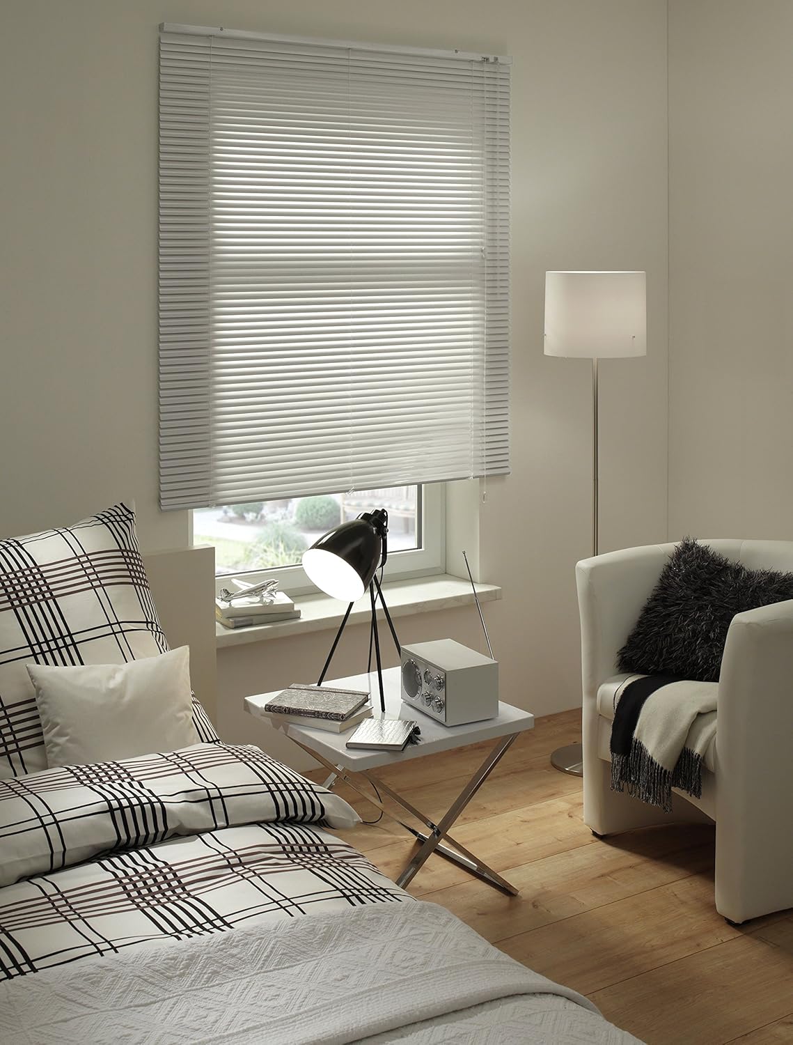 Gardinia Aluminium Venetian Blinds, Visibility, Light and Glare Protection, Wall and Ceiling Mounting, Mounting Kit Included - Image 4