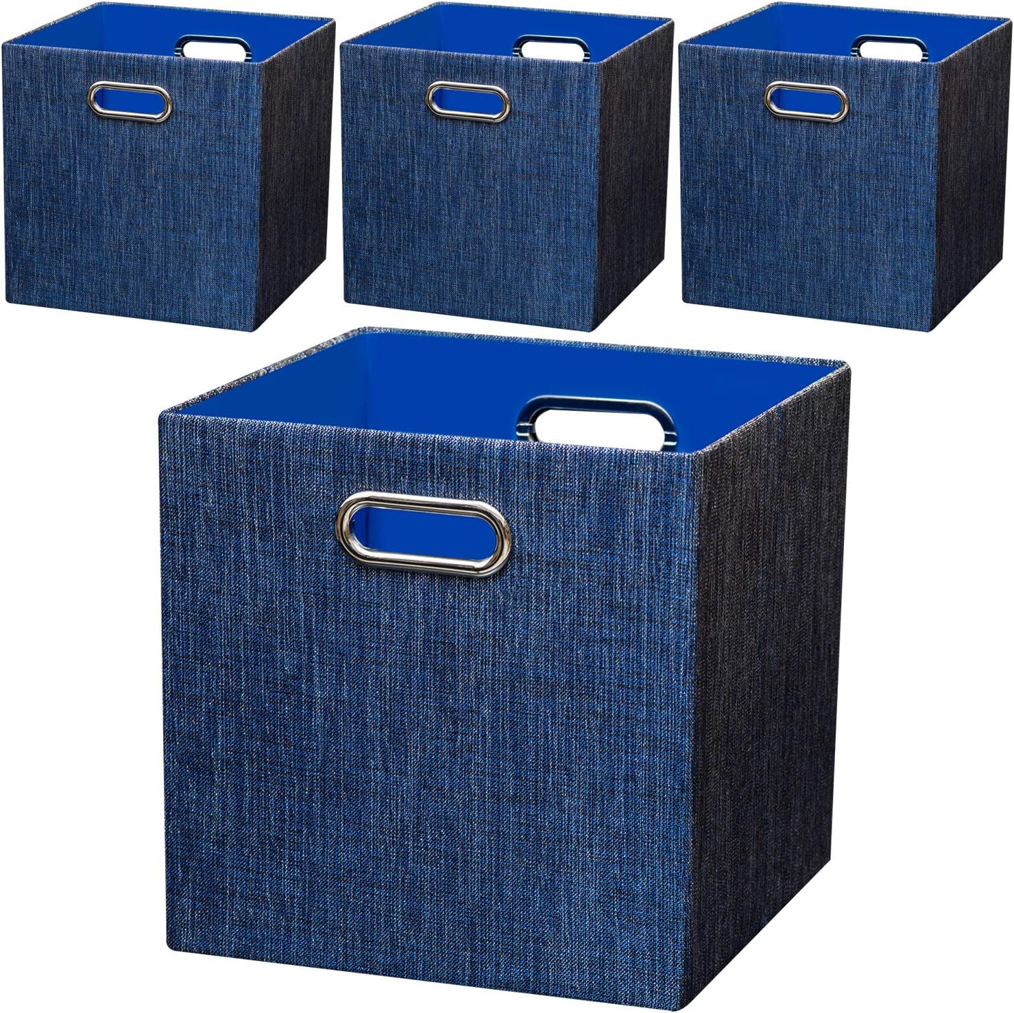 Posprica Storage Cube Basket Bins,Foldable Closet Organizer Boxes Shelf