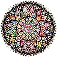 Mandala Puzzle 1000 Pieces for Adults, Difficult Colorful Round Jigsaw Puzzle, Challenging Impossible Hard Puzzles for Adults
