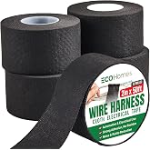 ECOHomes Wire Harness Cloth Electrical Tape, 2 Inch x 50 FT (5 Rolls) | Automotive Wire Loom Heat Wrap Tape, Fabric Felt Cloth Harness Tapes, Heat Resistant for Car Engine, Wires, Electrical Wiring