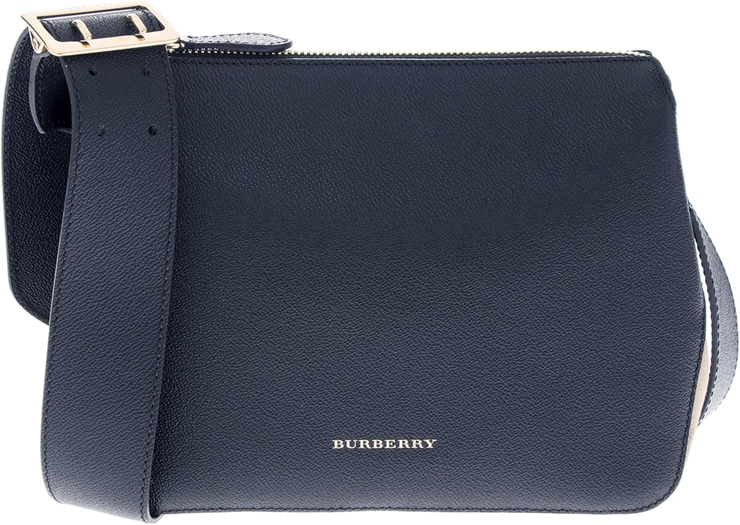 burberry small leather and house check crossbody bag