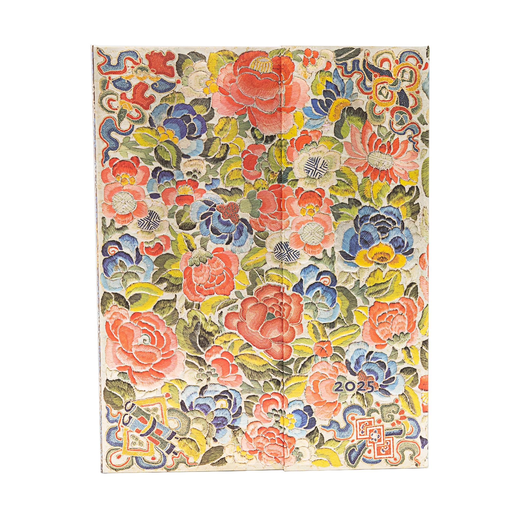 Paperblanks Pear Garden Ultra Vertical 12 Month Calendar 2025 with Flap Envelope