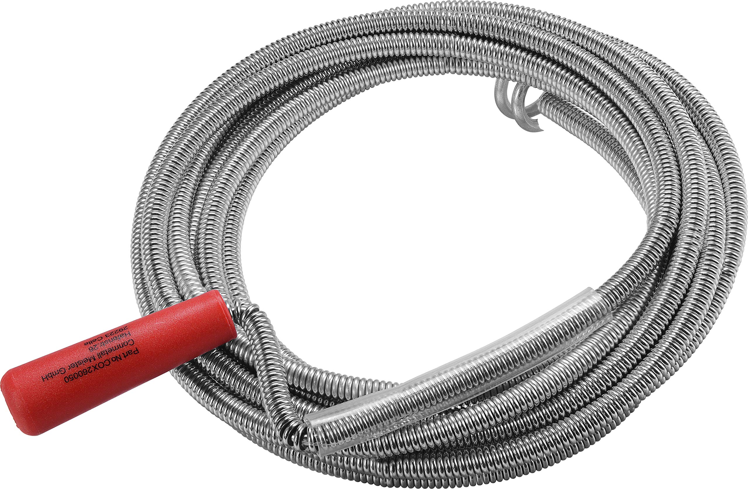 Connex COX260050 Plumber's Snake, Silver/Red, 9 mm x 5m