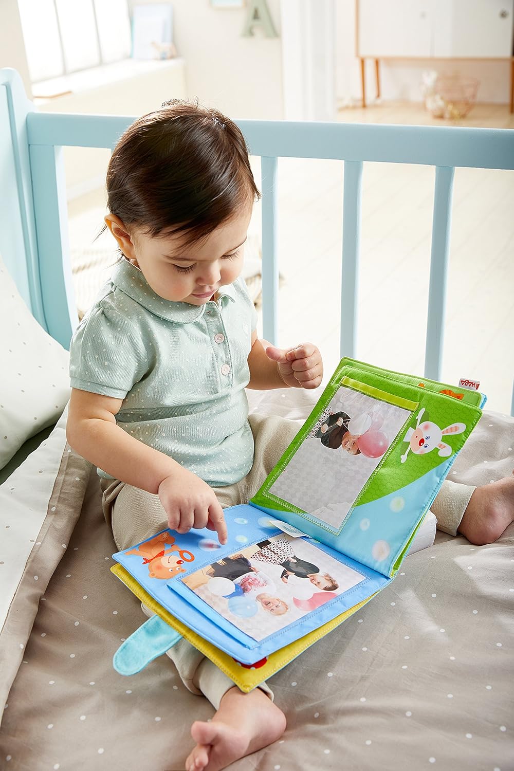 Soft Fabric Baby Book Fits Eight 4 X 6 Photos For Ages 12 Months Haba My First Photo Album Albums Frames Journals Kolenik Albums