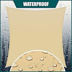 Royal Shade 8' x 12' Beige Rectangle Waterproof Sun
