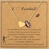 Rcidan Necklace for Women Softball/Soccer/Volleyball/Basketball Necklace for Women, Sports Accessories Jewelry Christmas Gift for Lovers 16+3 Inches