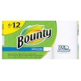 Bounty Select-a-Size Paper Towels, White, Double Roll, 6 Count