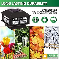 GreenLighting Modern Solar Post Cap Lights Fits 4x4