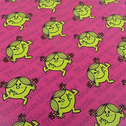 3 Folded Sheets Of Little Miss Sunshine Gift Wrap Amazon Co Uk Kitchen Home