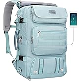 PIJUSHI Travel Backpack for Women Carry on Duffle Bag Backpack For Airplanes Luggage Rucksack with Shoe Compartment(PE048 Blue)