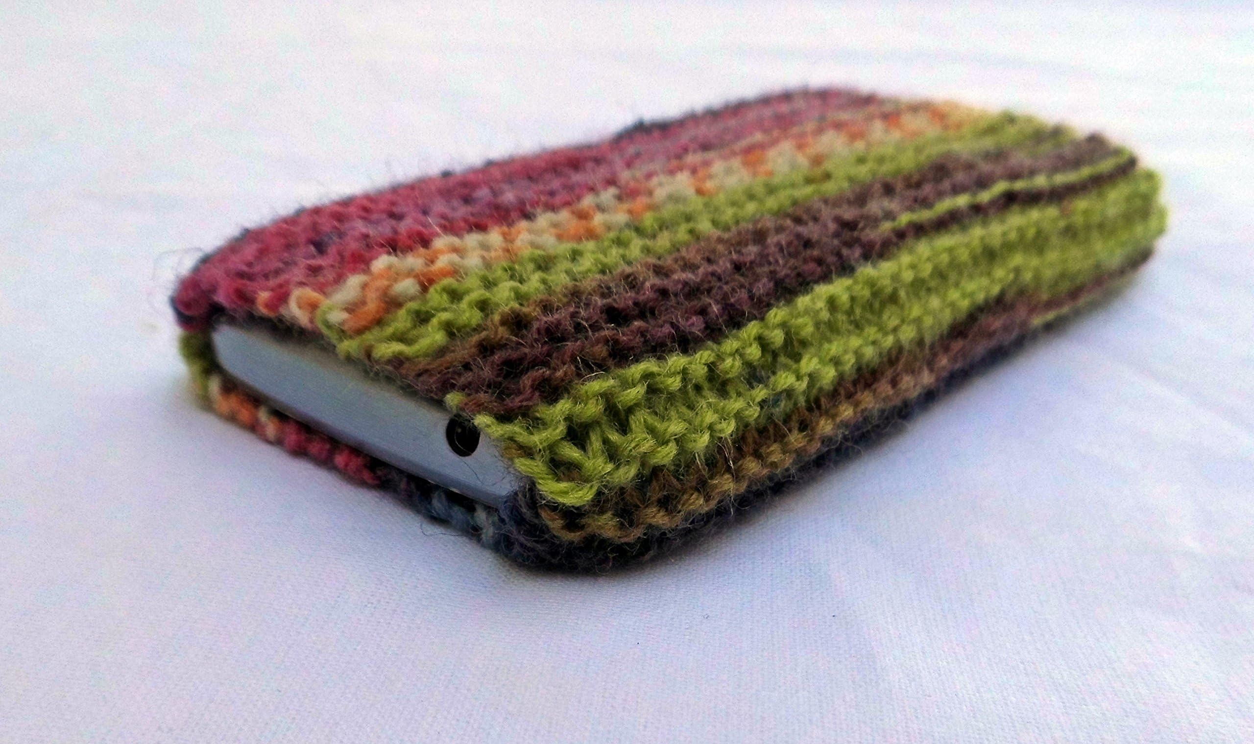 knitted iphone 6/7wool sock, phone case, bag, cosy, fall, cover mobile sock, handknitted, samsung, iphone, etui, cover, woolsock