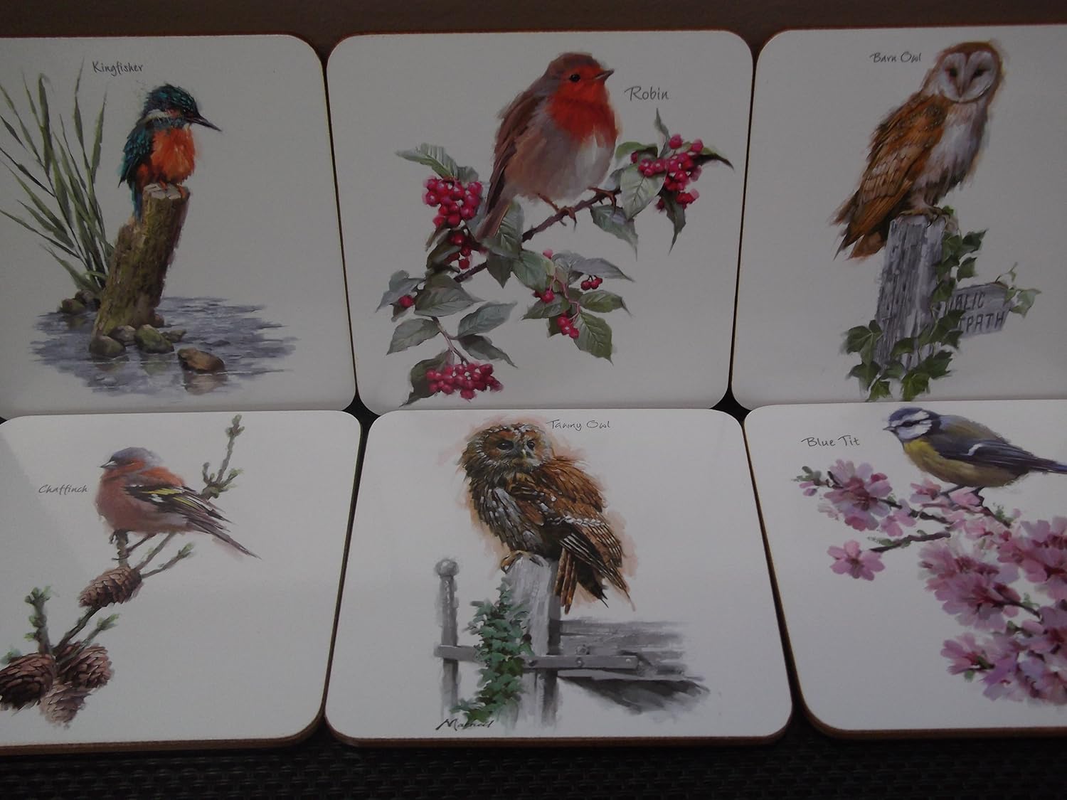 Birds Coasters British Birds Drink Coasters (6) Gift Boxed Amazon.co
