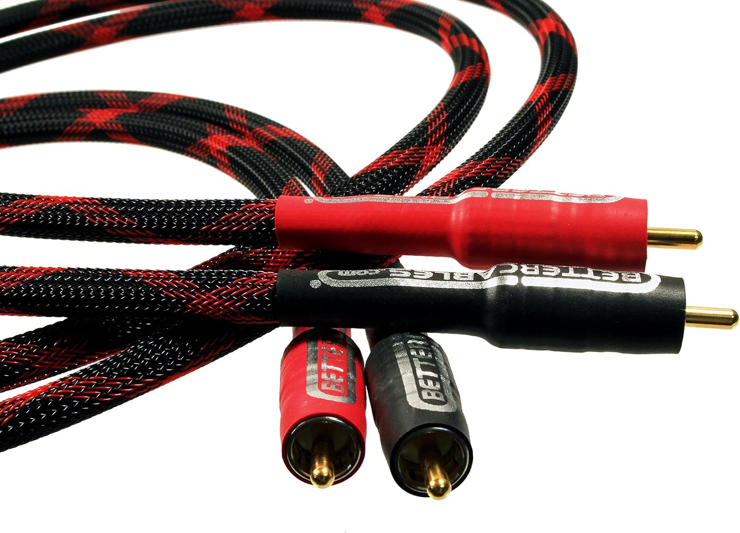 Better Cables RCA Cables - 3.28 feet (1 meter) - Stereo PAIR (2 cables) - Silver Serpent Anniversary Edition Audio Interconnect Cable - High-End, High-Performance, Premium Hi-Fi Audio: Electronics