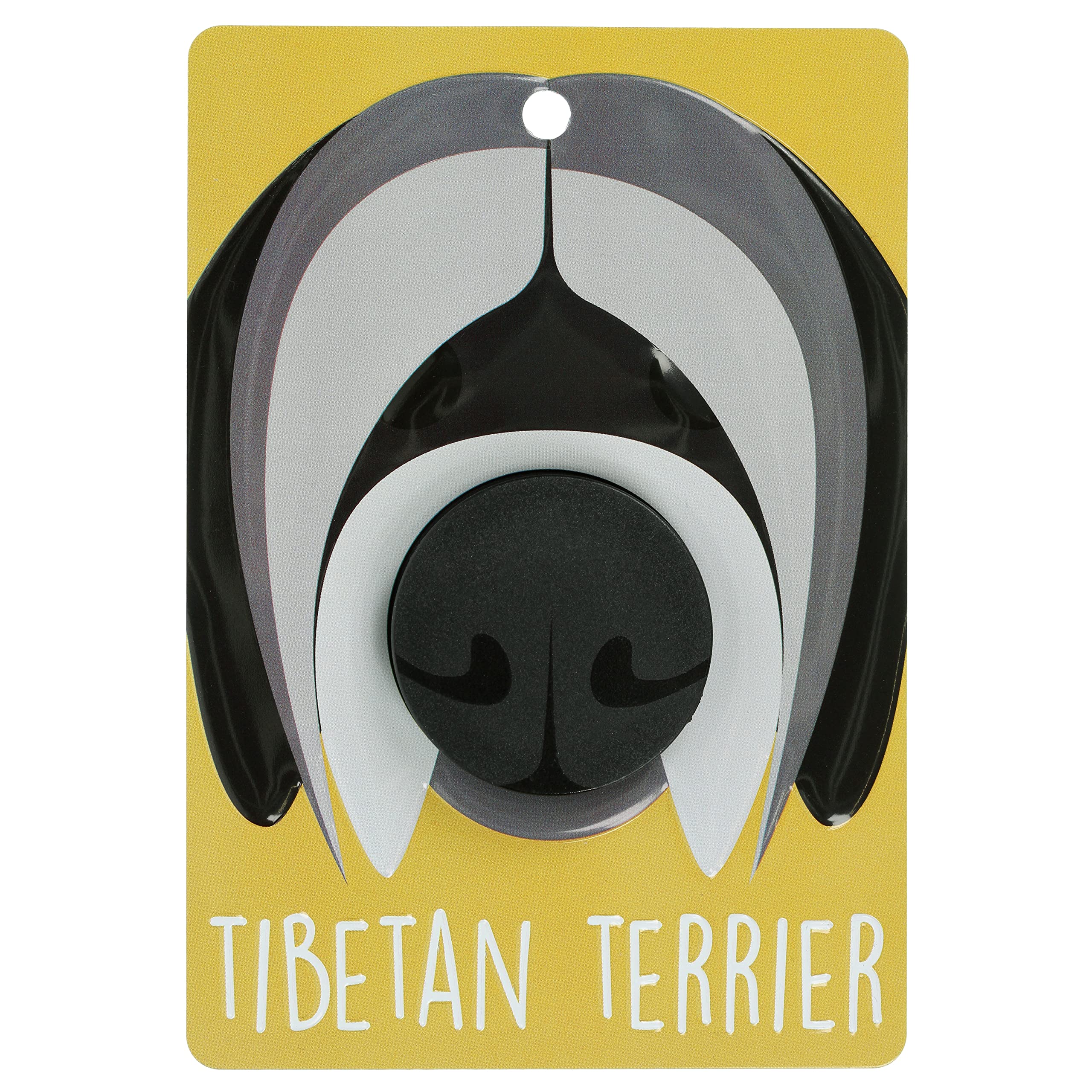 Pooch Pals Tibetan Terrier Dog Lead Holder Wall Mounted Plaque Pop-Out Hook Hanger