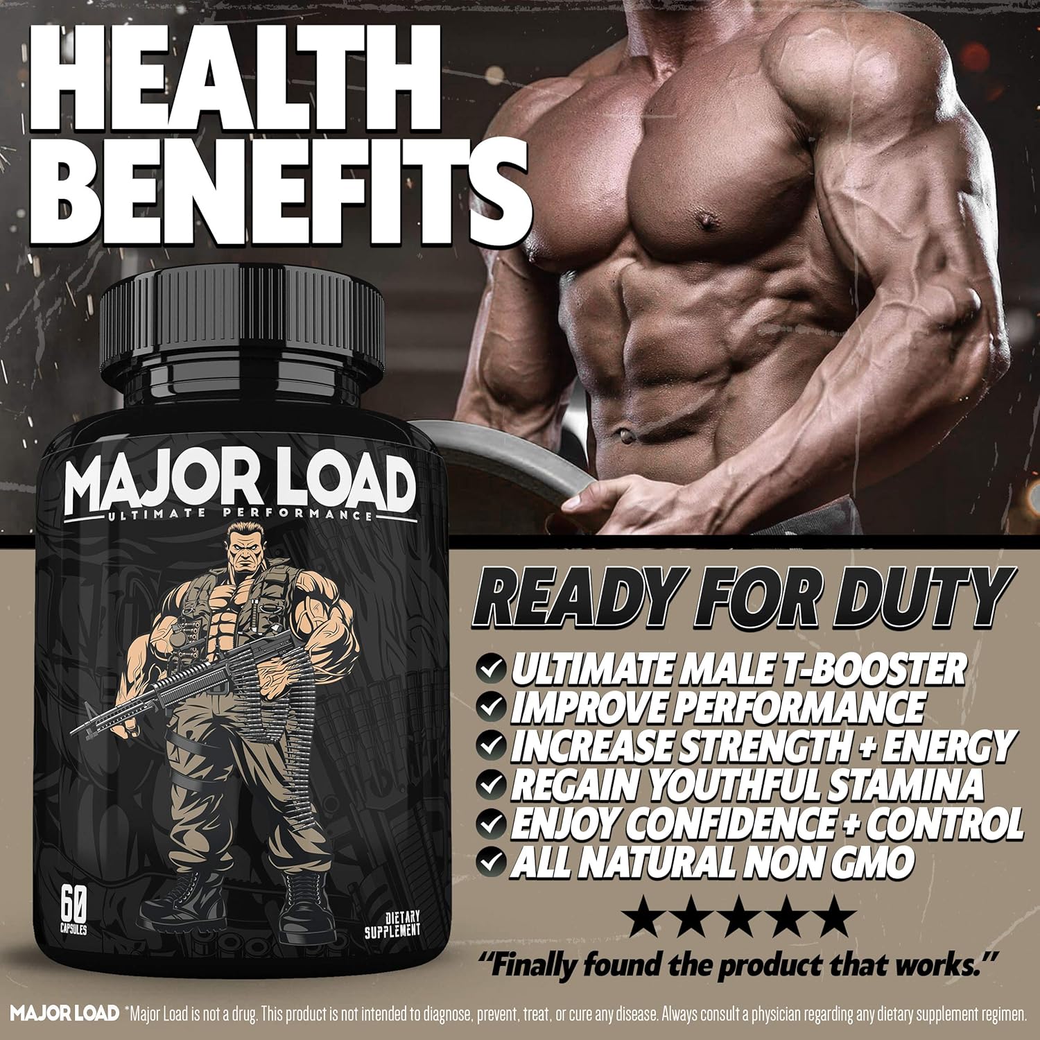 Ultimate Male Enhancing Pills Enlargement Supplement Testosterone Booster for Men Increase