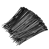 Amazon Basics Multi-Purpose Cable Ties - 8-Inch/200mm, 1000-Piece, Black