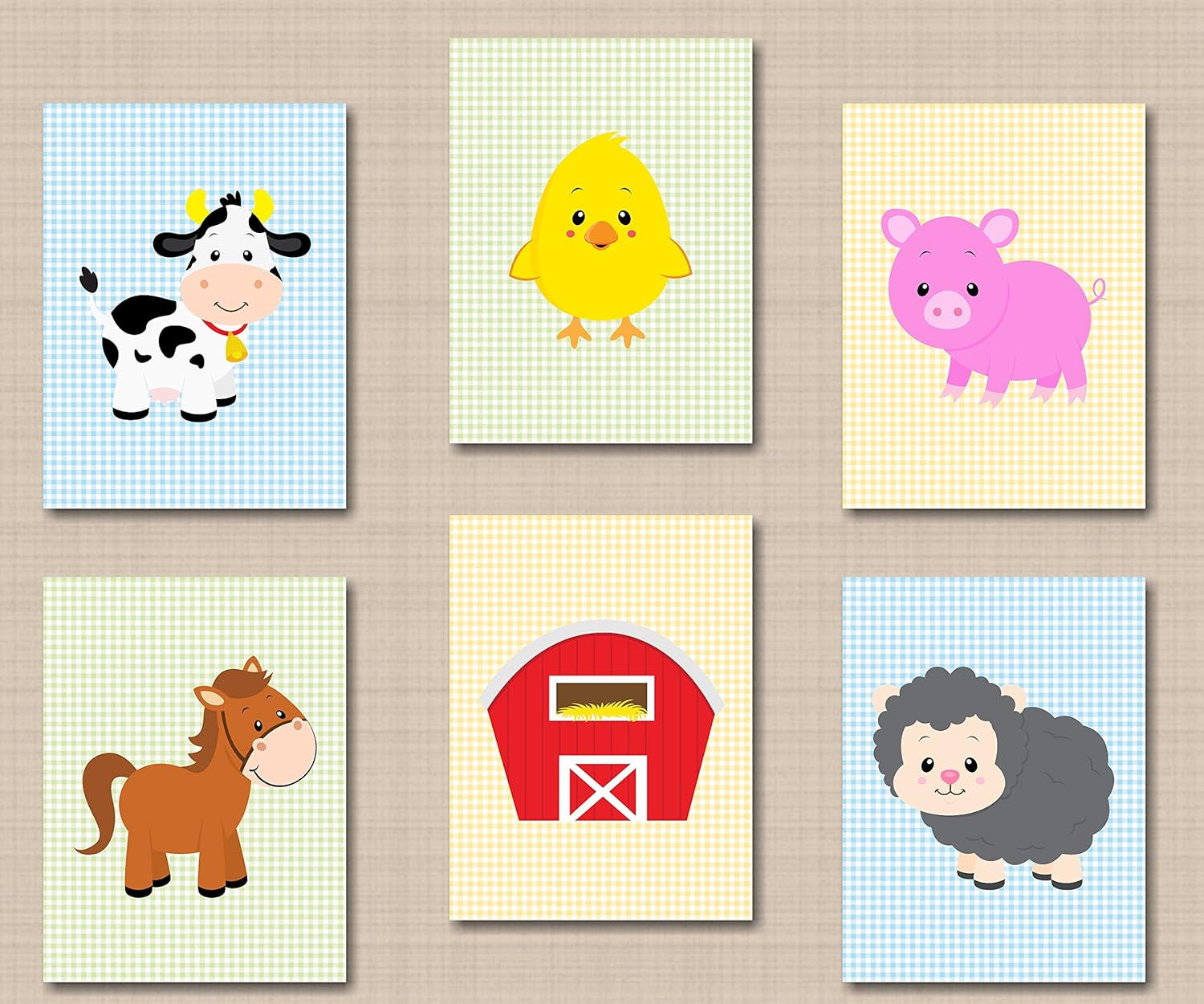 Amazon Com Farm Animals Nursery Decor Barnyard Nursery Wall Art