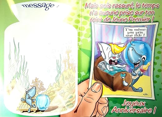 Cartes Et Papier Cartonne Fournitures De Bureau Maxicha 002 Maxi Grande Carte Geante Joyeux Anniversaire Deja Un An De Plus Humoristique Drole Chat Chaton Gateau Bougies Poisson Requin Aquarium Collection Charlestown Illustration Dessin