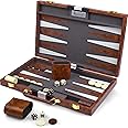 Backgammon Sets for Adults - Backgammon Board Games for Adults and Kids - Travel Backgammon Set - Backgammon 15 inch Board and 32 Backgammon Pieces in one Quality Backgammon Set