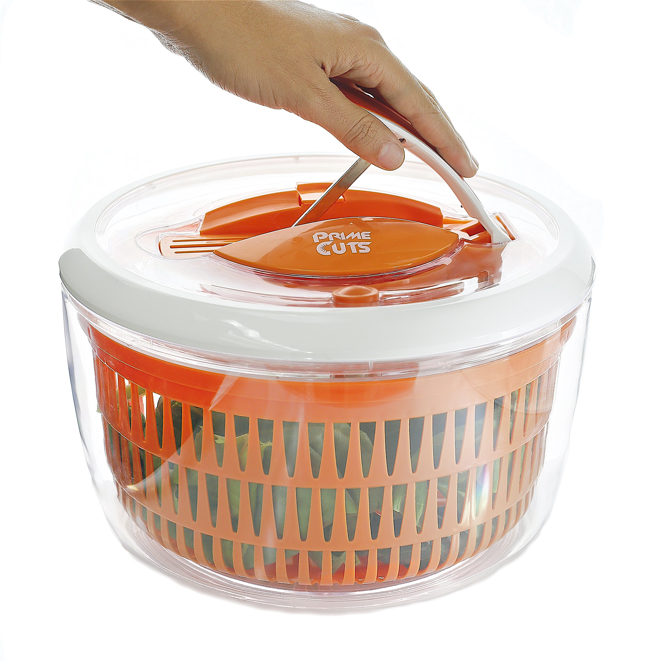 PrimeCuts Salad Spinner Premium Quality Large 5.2 Quarts Salad