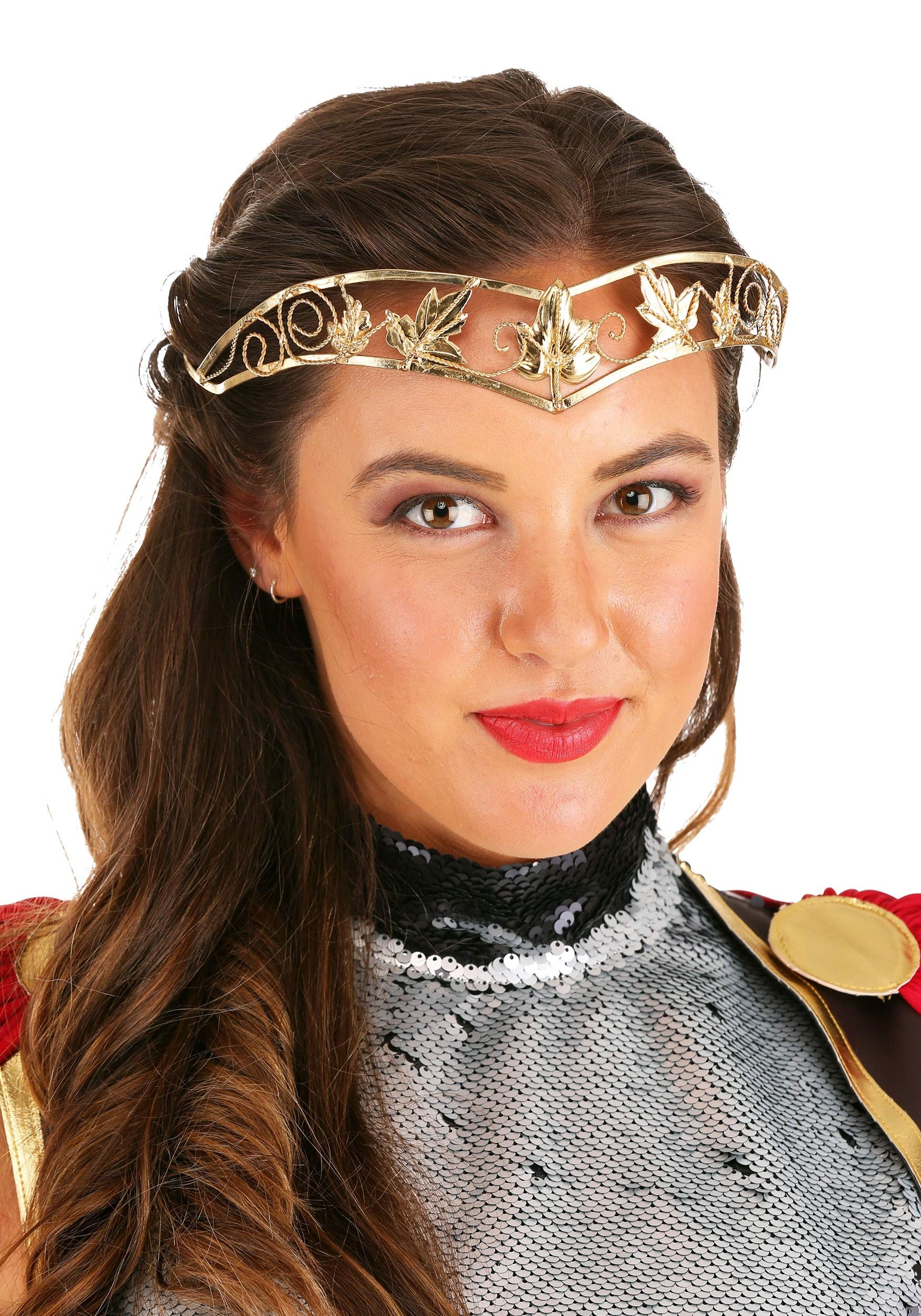 Antique Gold Leaf Circlet Crown Headpiece Accessory