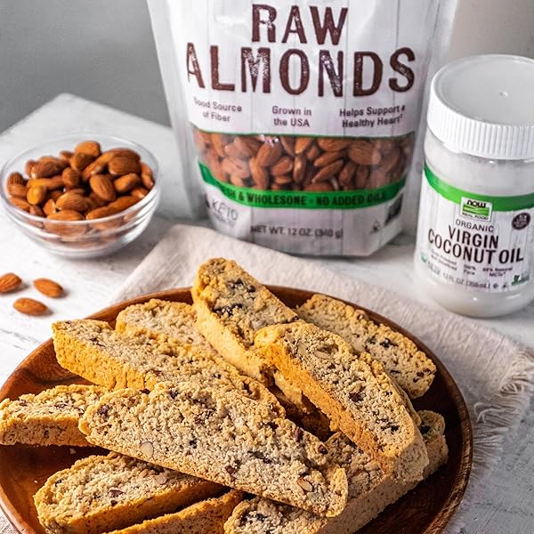 NOW FOODS, ALMONDS, RAW AND UNSALTED, SOURCE OF PROTEIN, GROWN IN THE USA, 16-OUNCE (PACKAGING MAY VARY)