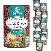 Eden Organic Black Soy Beans, No Salt Added, 15-Ounce Cans (Pack of 12)