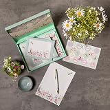 TGSC Wild Harmony Gifted Stationery Set with Gold Pen, 32 A5 Sheets & 16 view 2