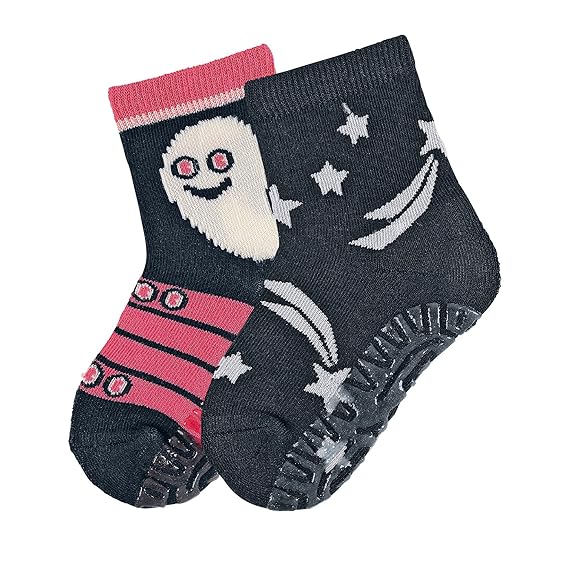 Sterntaler Söckchen, Fliesen Flitzer Air, Doppelpack, Geist-Motiv, Marine-Blau