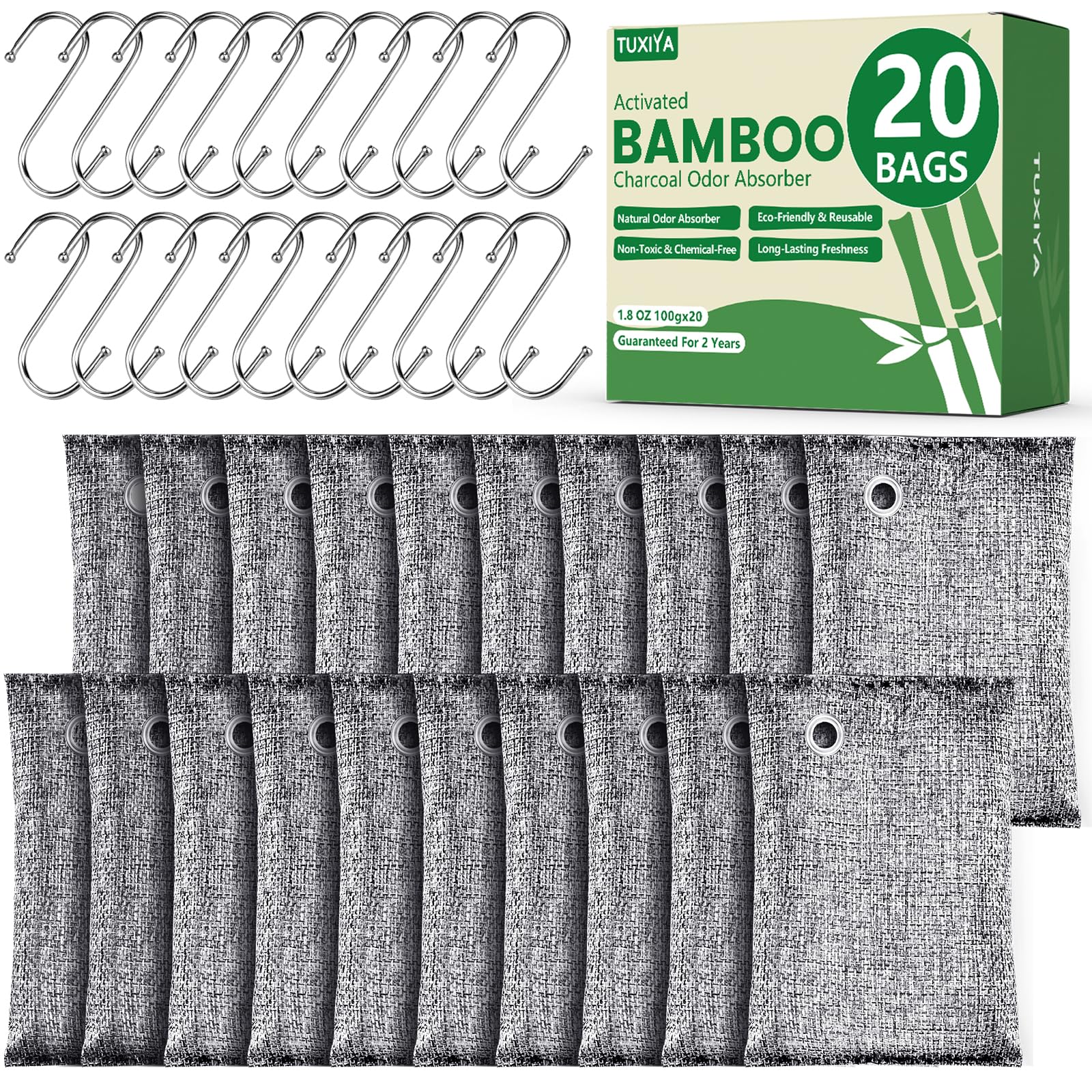 Photo 1 of **MISSING PARTS**
TUXIYA Activated Charcoal Odor Absorber, Odor Eliminator for Strong 0dor,Shoe Deodorizer,Bamboo Charcoal Air Purifying For in Car,Closet,Shoe, Basement,(100g /3.53oz Each)