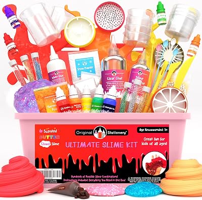 Original Stationery Ultimate Slime Kit Pink Slime Set DIY Cloud Fishbowl