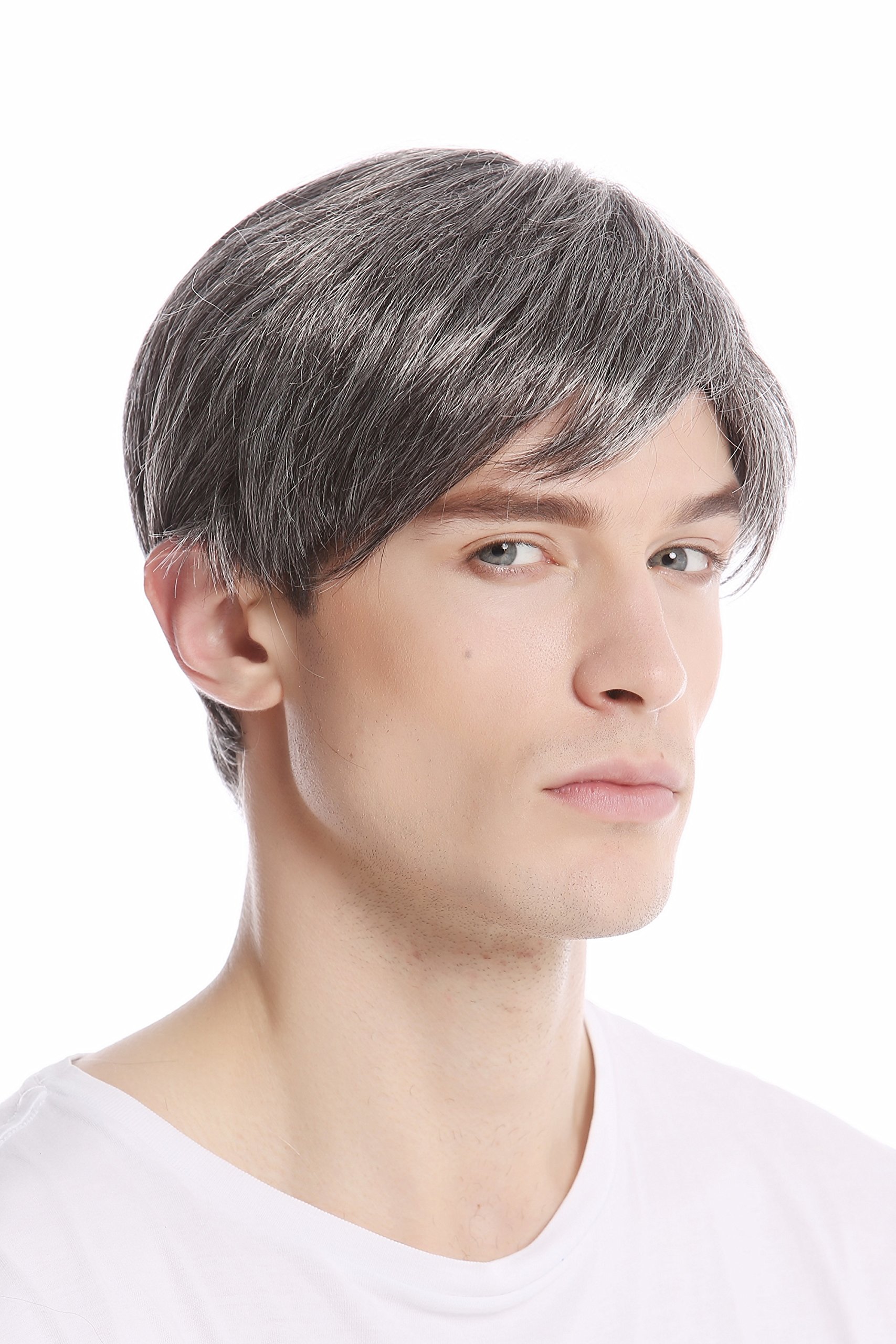 WIG ME UP - GFW994-44 Men Gents Wig short parting casual youthful modern look dark grey gray
