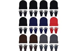 WINTERLACE 24x Winter Beanies & Gloves Combo Pack, Bulk Pack for Men Women, Warm Cozy Gift