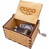 Remember Me Wood Music Box for Christmas Birthday Anniversary, 18 Note Wooden Engraved Musical Boxes Gift Collection Decoration