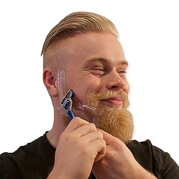 Mens Beard Shaping Tool Best For Shaving Razor Sharp Beard And