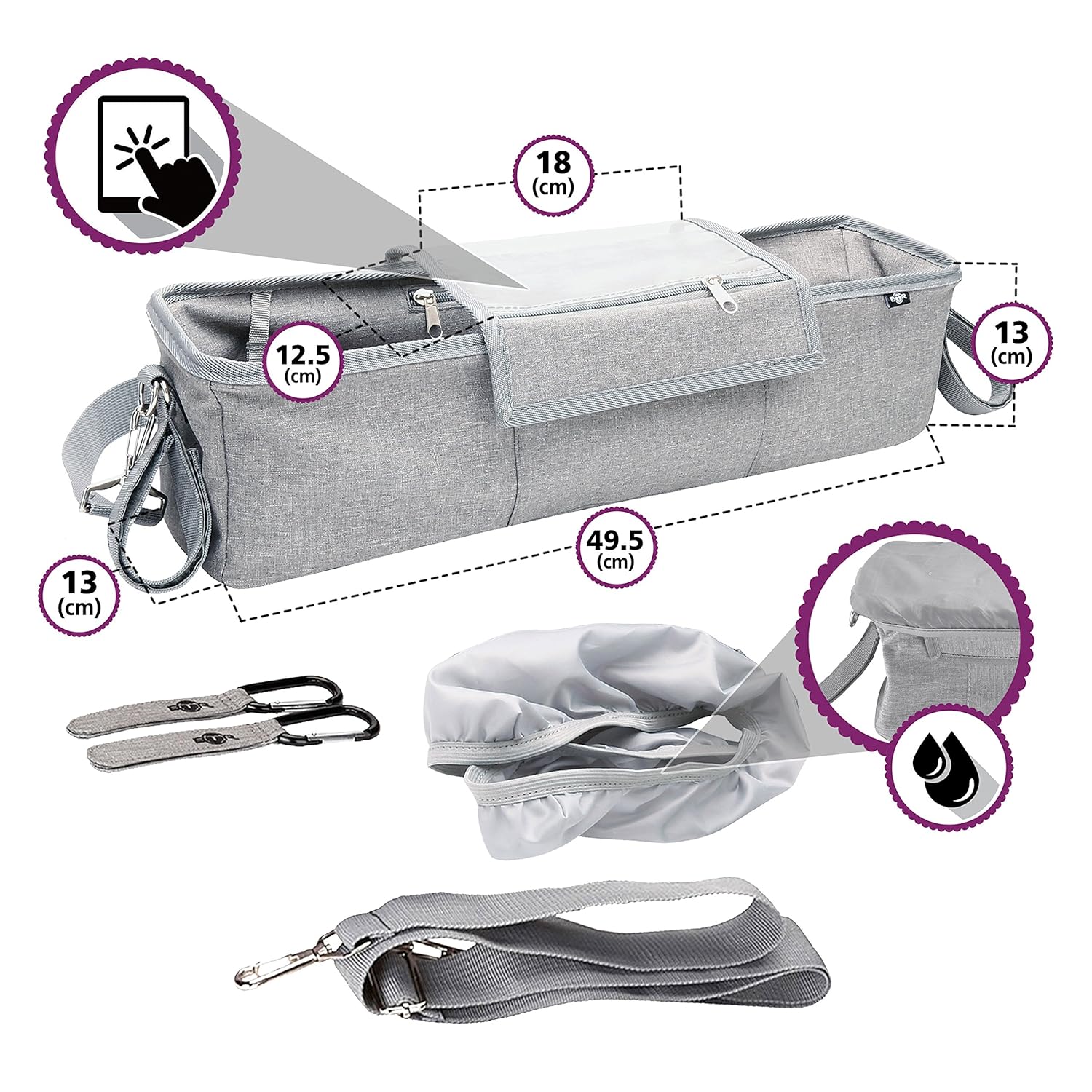 best double stroller organizer