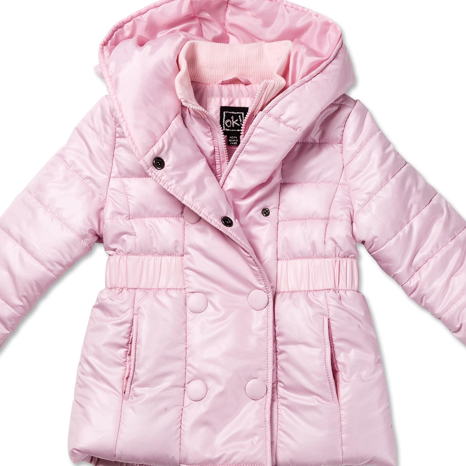 baby pink bubble coat