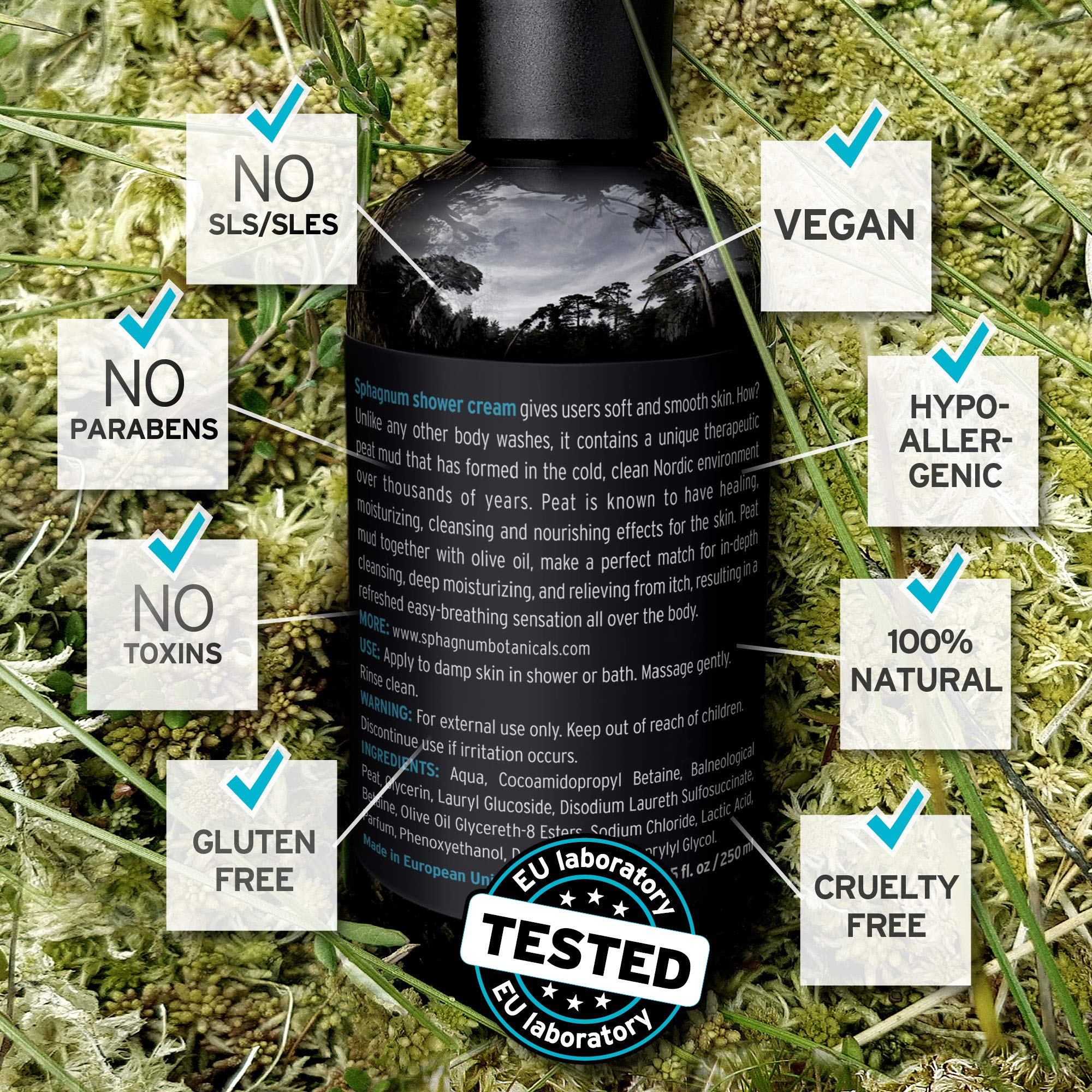 Psoriasis Body Wash – 100% Natural pH Balancing Acids and Olive Oil Shower Cream. Sulfate Free, Deep Moisturizing Treatment for Very Dry & Itchy Skin. Good for Relieving Eczema. 13.5 fl. Oz