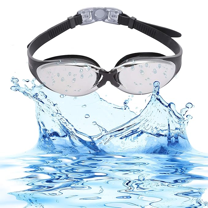 BezzeePro Swim Goggles, Anti Fog, UV Protection, Unisex Swimming